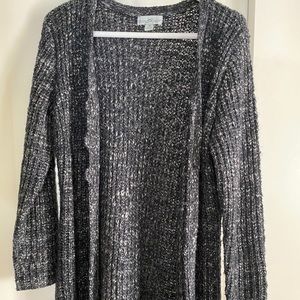 Cozy black and white sweater